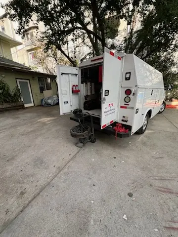 Magnet Plumbing service vehicle on-site for Water Heater Repair in The Hills at Bethel